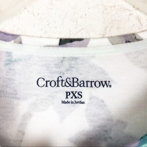NWOT Croft & Barrow floral top whimsical Cottagecore - Picture 5 of 9
